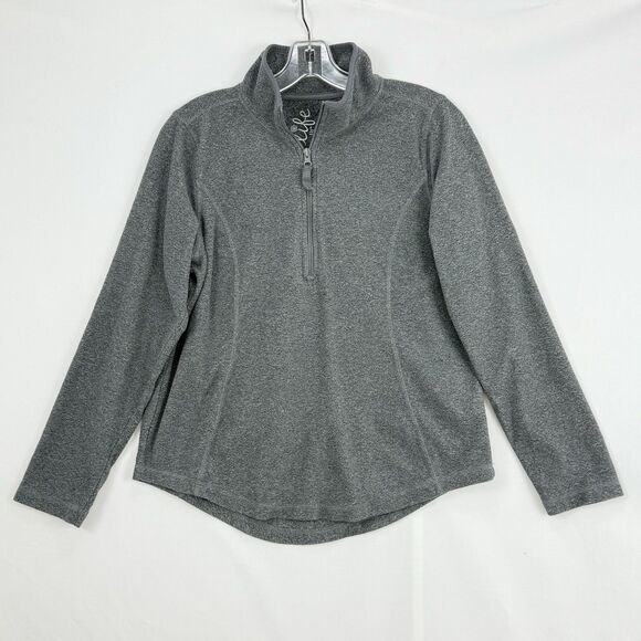 Made For Life Womens Small Athleisure Jacket Full Zip Gray Polyester - Picture 1 of 16